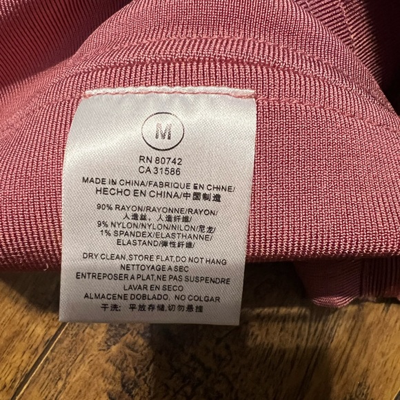 Banded Bodycon Style Dress Mauve colored - Picture 2 of 3